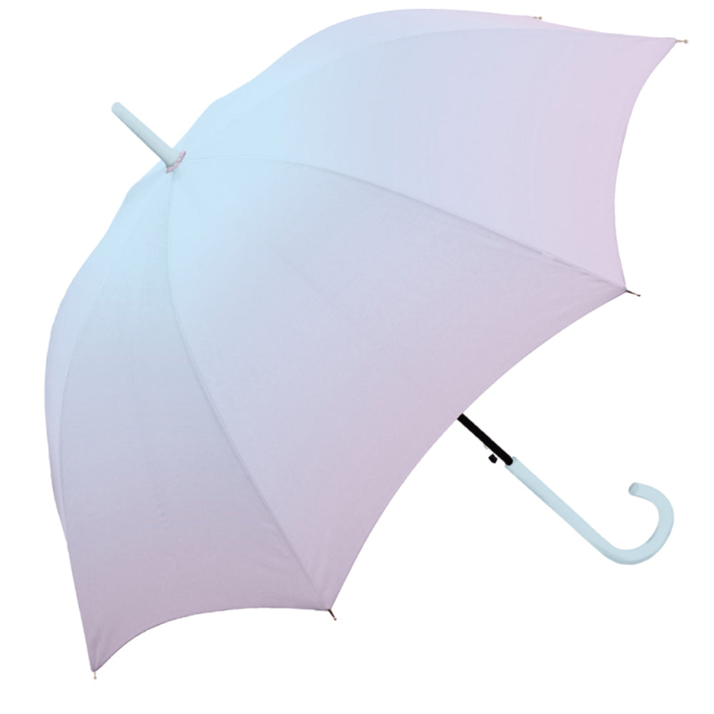 【PU/LBL】 晴雨兼用傘 長傘 58cm 通販 レインボー グラデーション 雨傘 日傘 傘 カサ かさ 晴雨兼用 紫外線カット uvカット ミルキートーン アンブレラ 大きめ 遮光 大人 子供 レディース ジュニア
