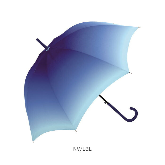 【NV/LBL】 晴雨兼用傘 長傘 58cm 通販 レインボー グラデーション 雨傘 日傘 傘 カサ かさ 晴雨兼用 紫外線カット uvカット ミルキートーン アンブレラ 大きめ 遮光 大人 子供 レディース ジュニア
