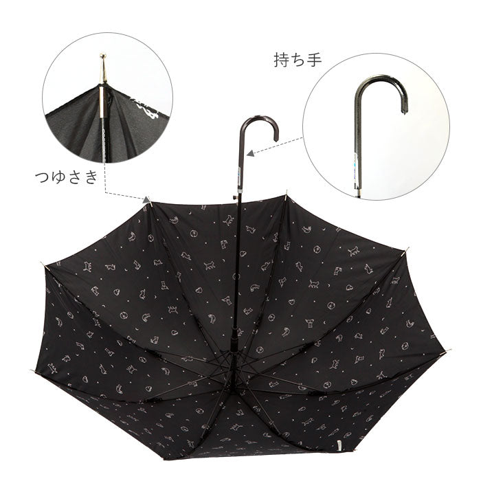 【ハウンドトゥースGY・ジャンプ傘】 傘 レディース ジャンプ 通販 長傘 耐風 可愛い 60cm uvカット スリム おしゃれ カサ かさ 丈夫 ワンタッチ 耐風傘 大人 かわいい 婦人傘 ジャンプ傘 大きい 女性 女子