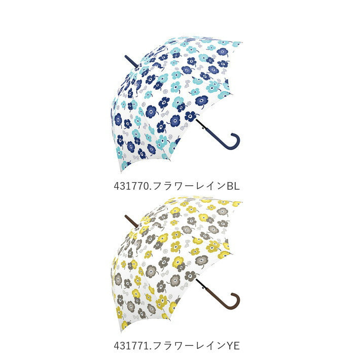 【431780.ビッグドットLBL・婦人傘】 傘 レディース 長傘 ワンタッチ 通販 おしゃれ 雨傘 グラスファイバー傘 軽い 軽量 ジャンプ傘 58cm かわいい 丈夫 耐風 チェック かさ アンブレラ 長かさ 婦人傘 女の子 折れにくい