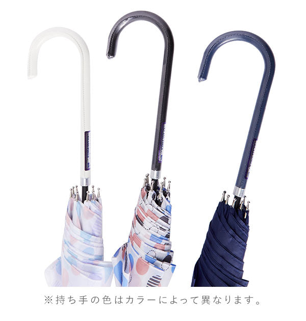 【31469.ボタニカルNV・婦人傘】 傘 レディース 長傘 ワンタッチ 通販 おしゃれ 雨傘 グラスファイバー傘 軽い 軽量 ジャンプ傘 58cm かわいい 丈夫 耐風 チェック かさ アンブレラ 長かさ 婦人傘 女の子 折れにくい