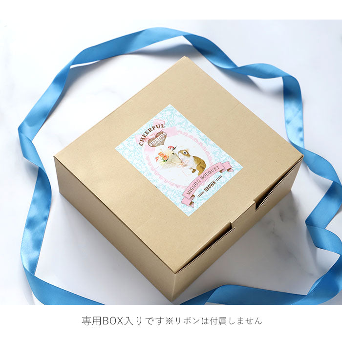【チワワシロ・ブーケ】 花 ギフト 通販 ブーケ 造花 ct触媒 エアクリーナー 抗菌 消臭 空気清浄 ミニョン フラワーギフト インテリア 置物 雑貨 敬老の日 母の日 父の日 プレゼント プチギフト 丸和貿易