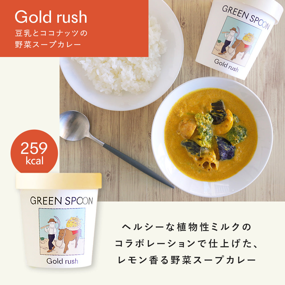 （パウチ）GREEN SPOON 野菜スープカレー4食セット