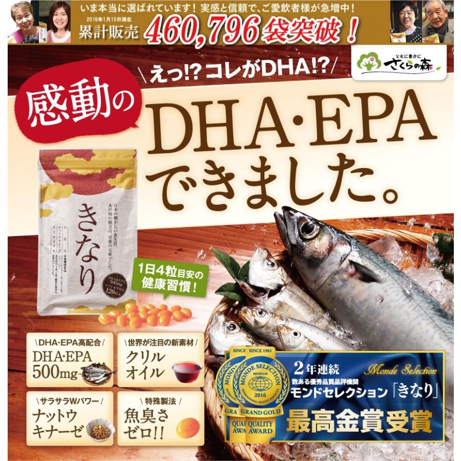 さくらの森【公式】 きなり dha epa サプリメント dhaサプリ