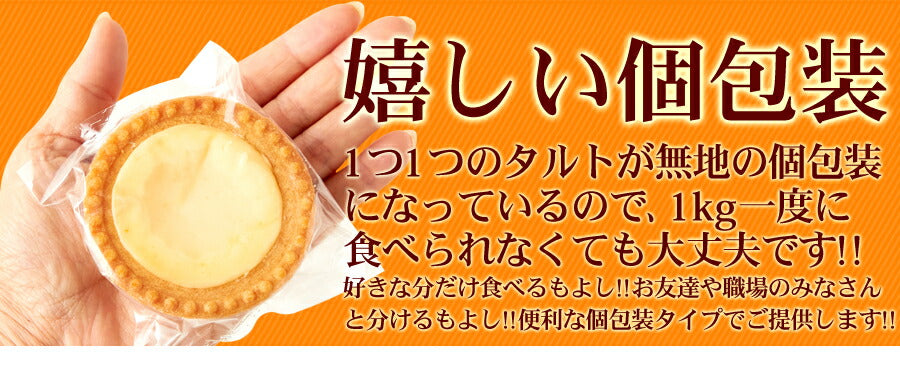 濃厚 チーズタルト (1kg) 個包装 チーズケーキ 常温保存 訳あり お菓子 焼き菓子 人気 ホワイトデー 小分け 業務用 文化祭 学園祭 お菓子 タルト チーズ 常温
