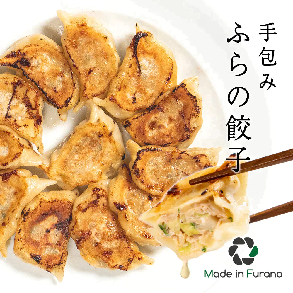 【ジャンボサイズ！】北海道手包みふらの餃子（880g（20個入）送料無料 / 肉 / 玉ねぎ / タマネギ / たまねぎ / 玉葱 / ジャガイモ / じゃがいも / 野菜 / ワイン / 送料無料 / ご飯 / ごはん / おかず / 【特産品・ご当地特集】