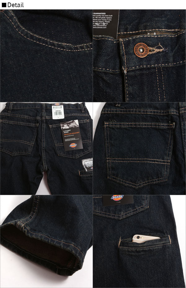 【TintedHeritageKhaki(THK)・W34xL32】 ディッキーズ ジーンズ ディッキー デニム 定番 リジット ジーパン パンツ DICKIES