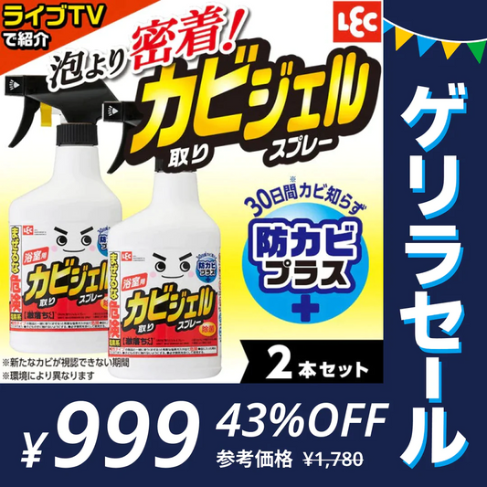 カビ取り剤 ジェル スプレー 2本セット 防カビプラス 激落ちくん 垂れにくい 密着 レック【ゲリラセール】