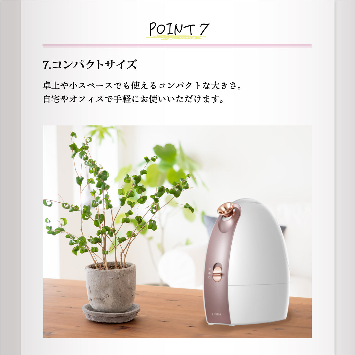 LINKA フェイシャルスチーマー
