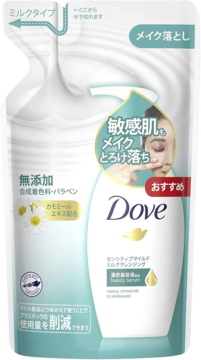 ダヴ センシティブマイルド センシティブマイルド ミルククレンジング つめかえ用 敏感肌用 180mL