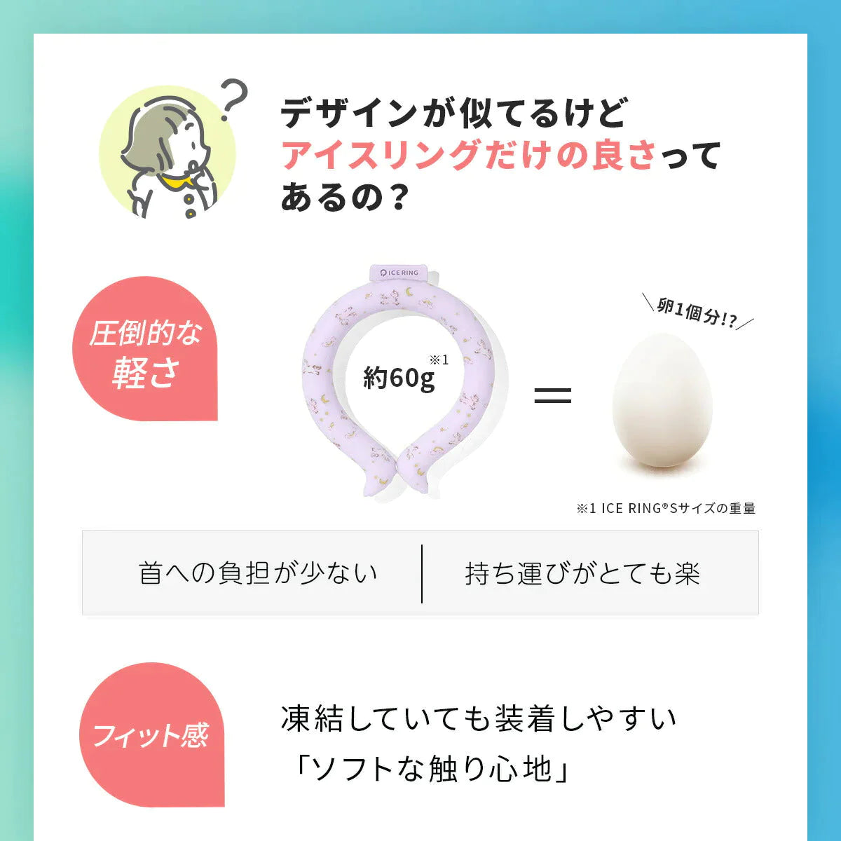 【Sサイズxライトグレー(無地)】ICE RING キッズ アイスリング SUO スオ ネッククーラー クールリング 子供 S 女の子 男の子 首 冷却 冷感 グッズ 熱中症対策グッズ 暑さ対策 暑さ対策グッズ ひんやり 冷却チューブ ネック 子ども エフオー FO こども 子供用 小学生