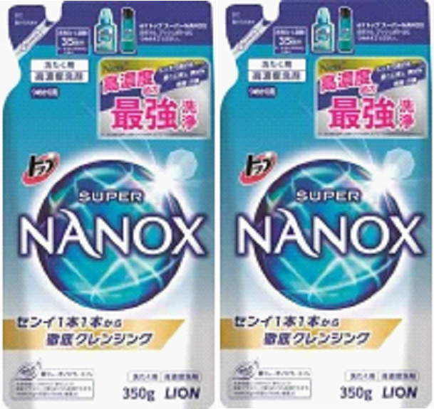 LION トップスーパーNANOX詰替用 350g x 2袋【メール便】