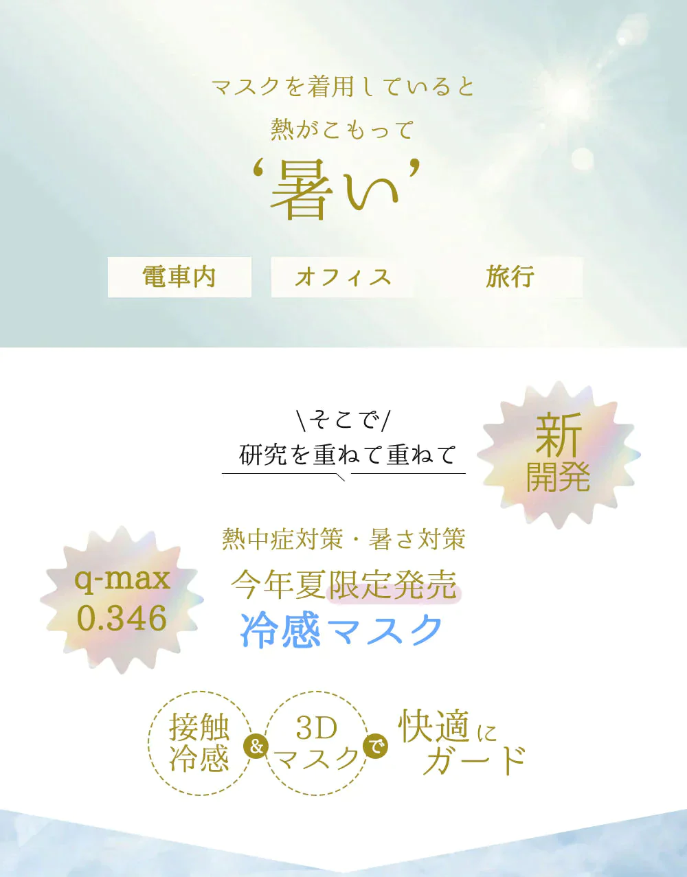 ＼吸水即乾・真冷感／  cicibella 2023 新発売 オールドレース 3D冷感マスク マスク 冷感 マスク 不織布