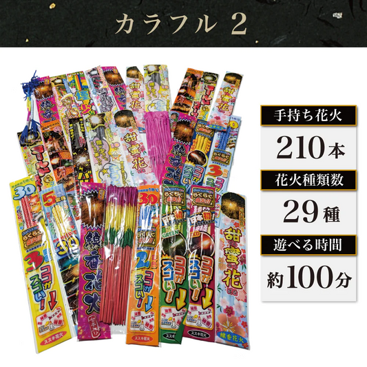花火 カラフル2 手持ち210本