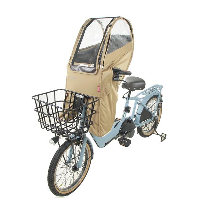 【ベージュ・前乗せあと付けシート用】 自転車 子供乗せ レインカバー 通販 フロント 前のせ フロント用 自転車用 チャイルドシート 前用 後付け カバー uvカット 日よけ 紫外線カット 子ども キッズ 風防 防寒 風よけ