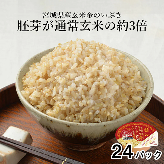 ご飯パック 金のいぶき玄米ごはん 24個セット 120g おくさま印 お米 レトルト 食品 無添加 国産 レンジで簡単 温めるだけ ギフト 引っ越し 挨拶 内祝い 母の日 父の日 お中元 お歳暮 寒中 暑中見舞い 送料無料