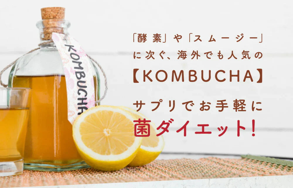 コンブチャ（KOMBUCHA）《3ヶ月分》 酵素 乳酸菌 美容成分 紅茶キノコ 酵母 ビタミンD 葉酸 ビタミンC ビタミンB  大豆ペプチド【ゲリラセール】