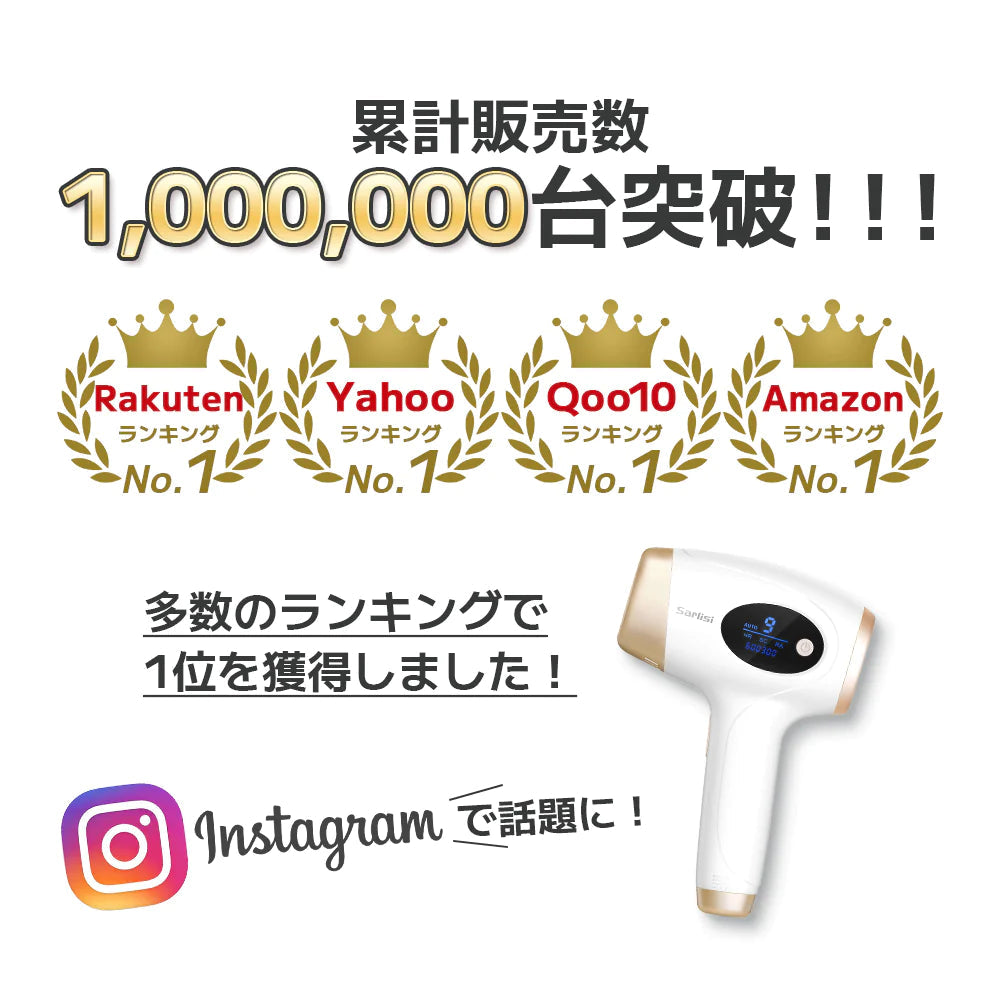 【超得ハイパーSALE】サーリシ 脱毛器 脱毛 光美容器 Sarlisi メンズ VIO 髭 フラッシュ 口コミ IPL 効果 家庭用 美顔器 自動照射 アンダーヘア レディース エステ 全身 ムダ毛 顔 ボディ フェイス ヒゲ 脇 腕 指 美肌 全身脱毛 サロン級 男女適用 除毛 ひげ