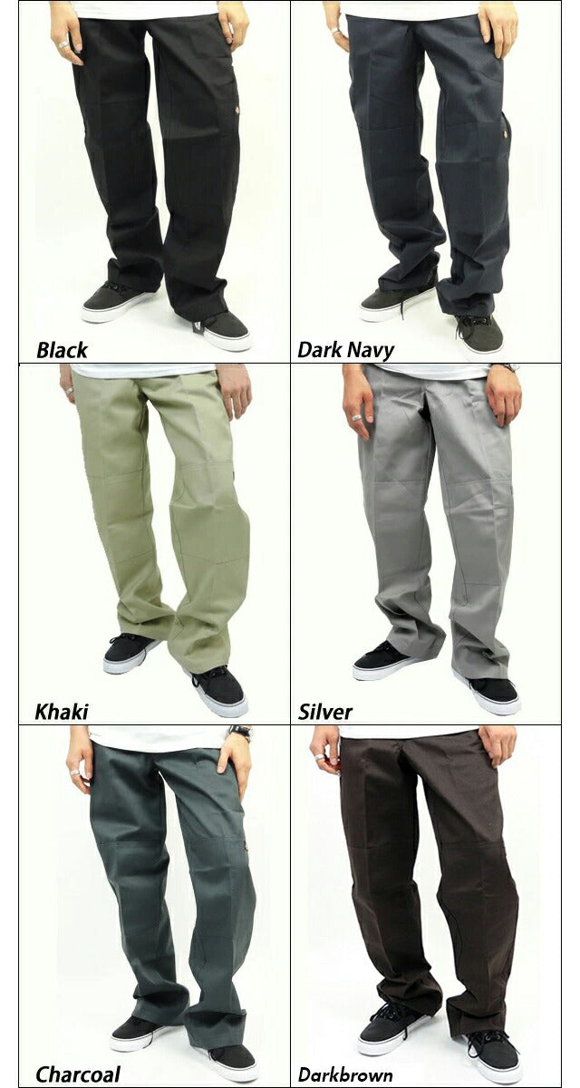 【Charcoal・W34×L32】 ディッキーズ ワークパンツ ダブルニー チノパン 85-283 定番 Dickies 85283　ワークパンツ パンツ ズボン ボトムス 作業着 おしゃれ