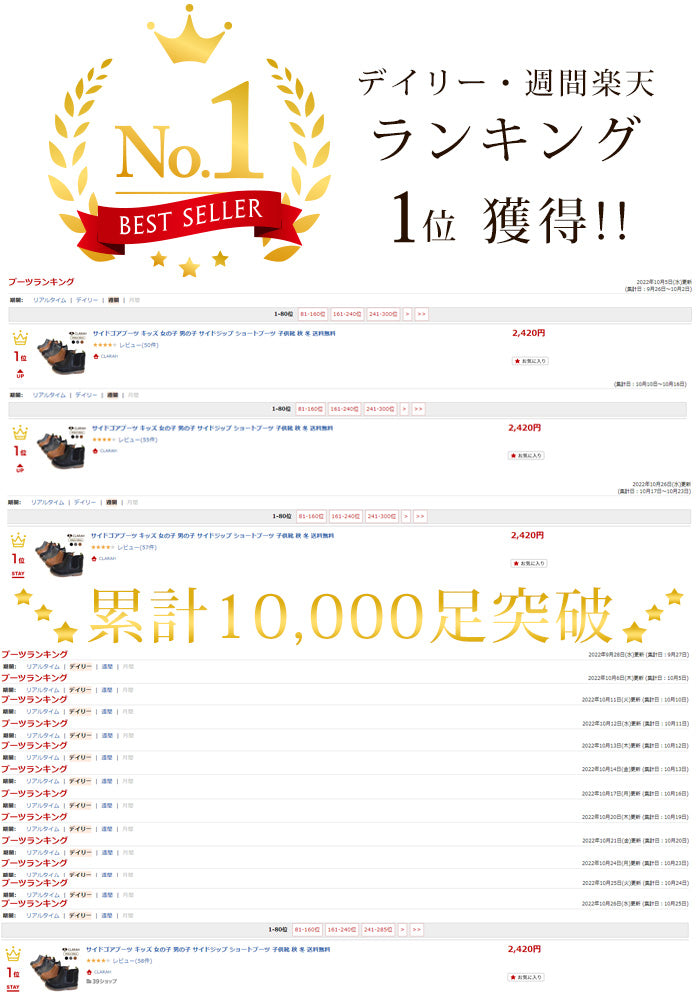 キッズ サイドゴアブーツ ショートブーツ