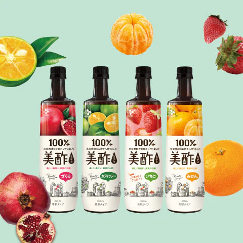 【ご新規さんとシェア買い】【公式】美酢（ミチョ）希釈タイプ4本セット（ざくろ、カラマンシー、いちご、みかん）送料無料（一部地域除く）