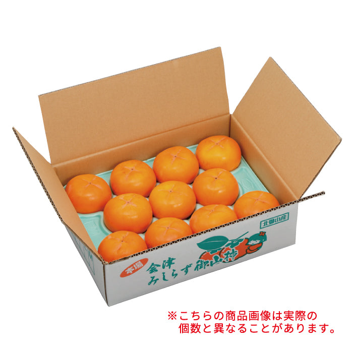 会津みしらず 御山柿 2.5kg  (10～11玉入り)【特産品・ご当地特集】
