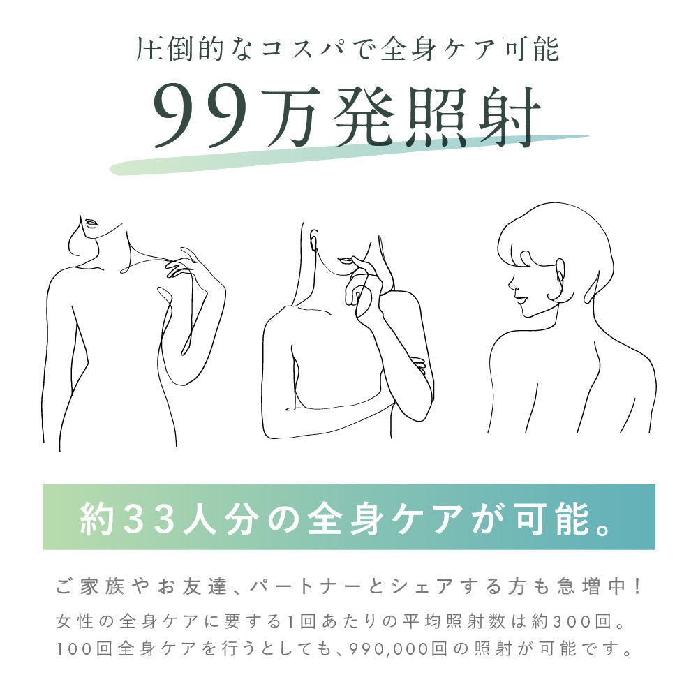 【タイムセール】NIPLUX SILK SKIN（グリーン）　脱毛器　光脱毛　冷感　エステ