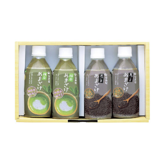 抹茶あまざけ・黒ごまあまざけ 4本セット ギフト *