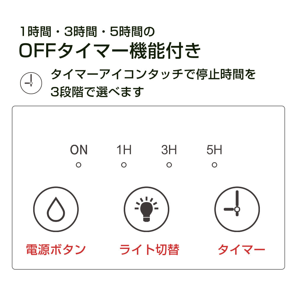 超音波加湿器 wacca(輪っか) 超音波式 加湿器 ホワイト ナイトライト付き アロマディフューザー