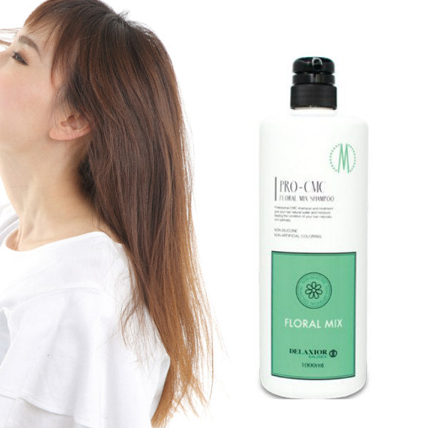 【3人シェア買いでお得】デラクシオ プロ CMC シャンプー 1000ml ノンシリコン シリコンフリー 【TIME】フローラル　ミックス