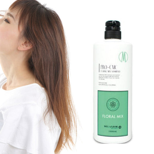【3人シェア買いでお得】デラクシオ プロ CMC シャンプー 1000ml ノンシリコン シリコンフリー 【TIME】フローラル　ミックス
