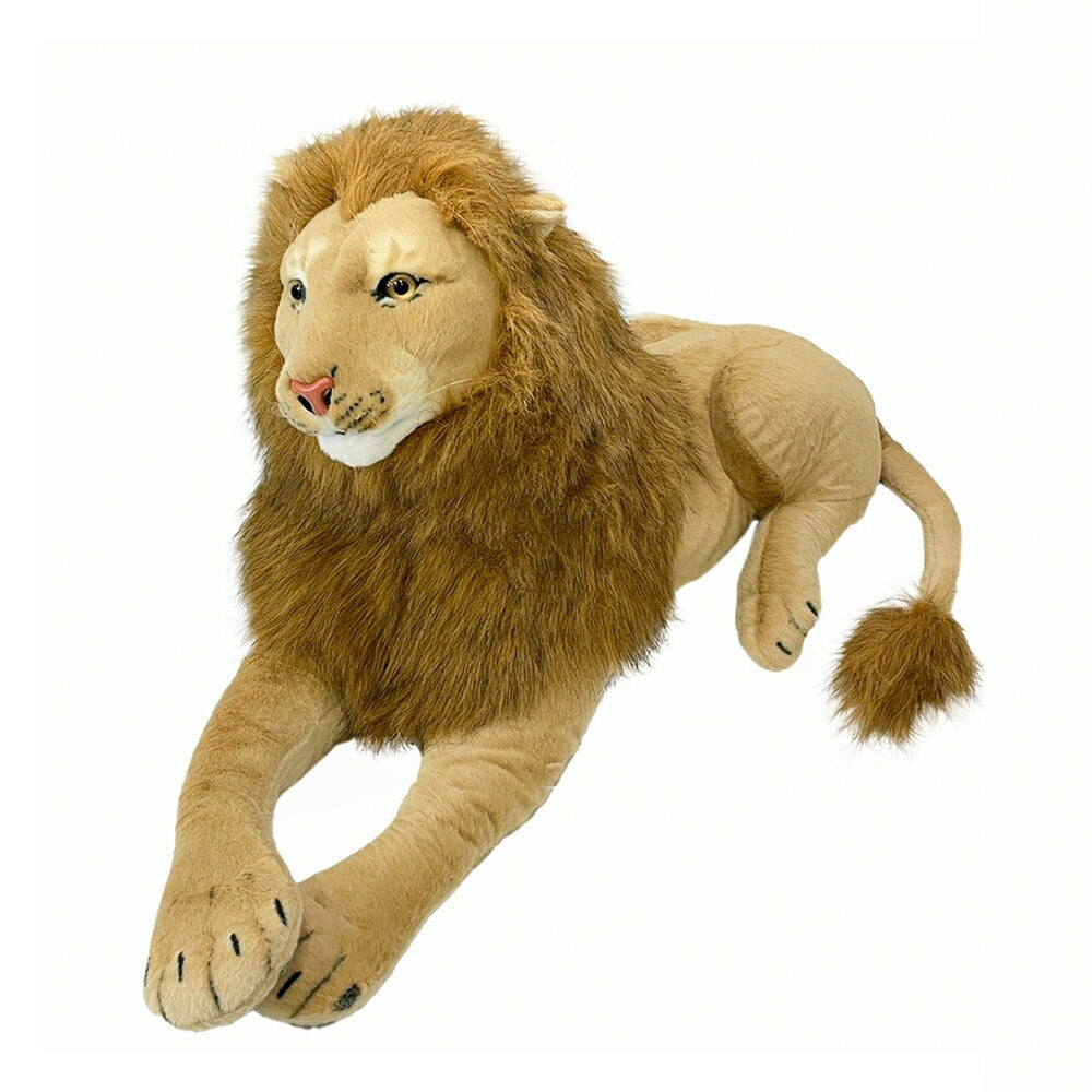 【人気商品】ぬいぐるみ ライオン クッション 特大 1.1m LION 百獣の王 抱き枕 動物 アニマル かわいい チャーミング おもちゃ 誕生日 クリスマス ギフト サプライズ 友人 家族 パーティー 恋人 お遊戯会 子供 イベント SNS お返し品