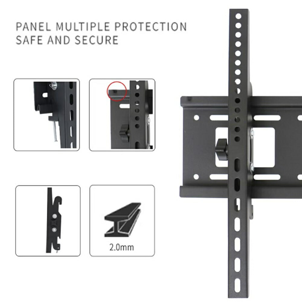 テレビ 壁掛け金具 ーVer2ー 壁掛けテレビ 40〜85インチ対応 壁寄せ LCD・LED 液晶テレビ用テレビ壁掛け金具 角度調節可能 TV 壁掛け 取り付け金具 ゲーミングモニター PCモニター 壁掛けで快適 テレビスタンド テレビ台 金具