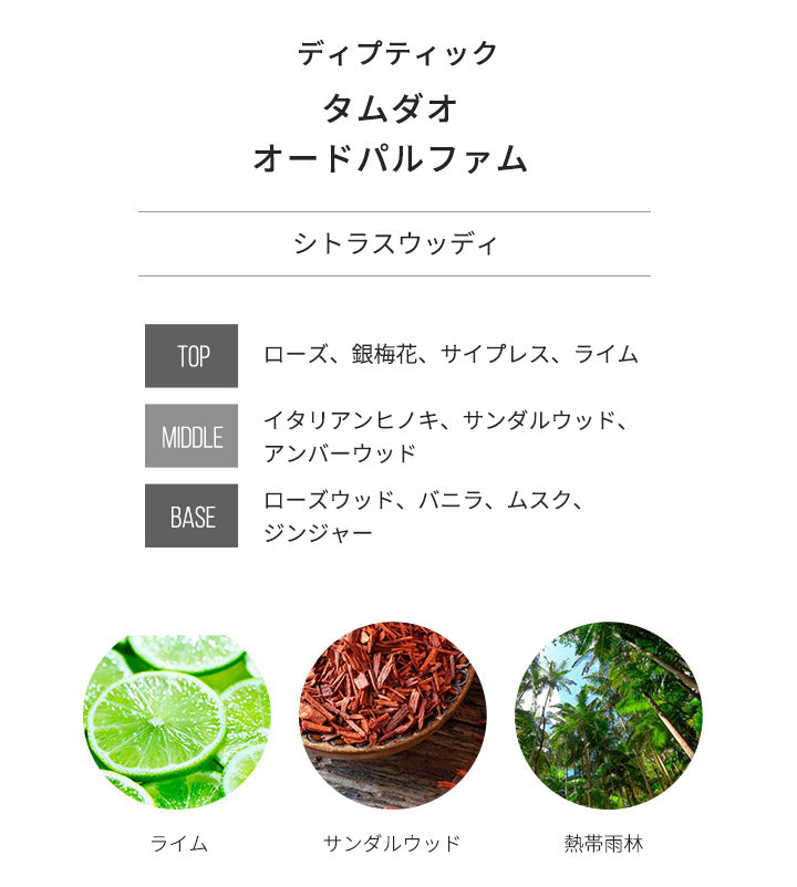 【3人シェア買いでお得】ディプティック DIPTYQUE [ネコポス] タムダオ オードパルファン 香水 お試し 1.5ml アトマイザー ミニ香水