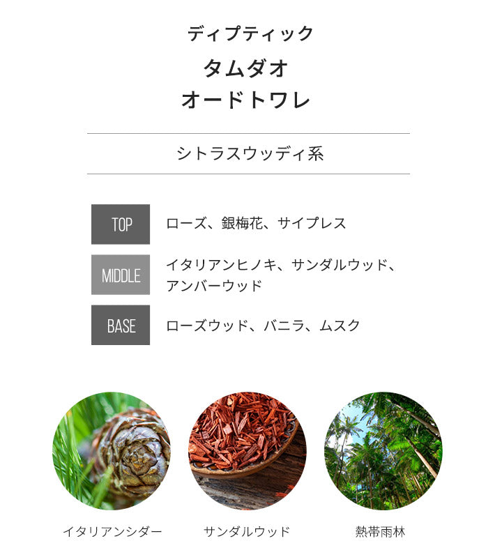 ディプティック DIPTYQUE [ネコポス] タムダオ オードトワレ 香水 お試し 1.5ml アトマイザー ミニ香水