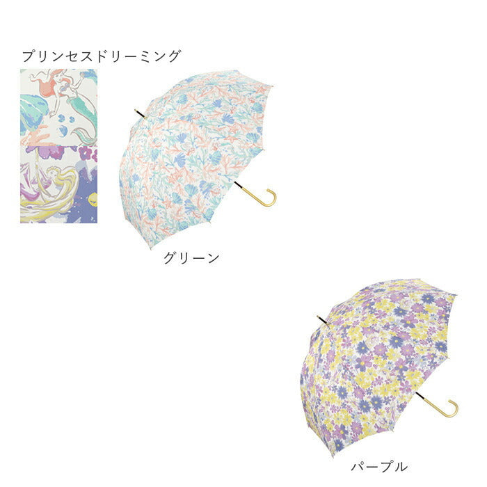 【サックス・ミッキー＆ミニーシルエット】 ディズニー 傘 大人 wpc 通販 レディース 晴雨兼用 おしゃれ ブランド UVカット 撥水 はっ水 8本骨 雨傘 通勤 通学 58cm 58センチ 55cm 55センチ Wpc. ダブリュピーシー DS03 DS04 DS05