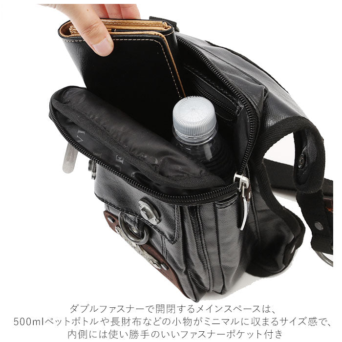 【ブラウン・レッグポーチ】 ウエストバッグ メンズ 通販 2way ウエスチポーチ レッグポーチ レッグバッグ ヒップバッグ ショルダーバッグ 斜めがけバッグ 斜め掛け ミリタリーバッグ ブランド デバイス DEVICE gear