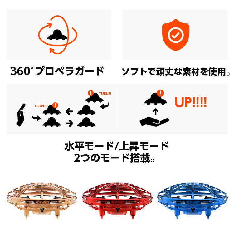 GOLD ドローン トイドローン 子供 UFOドローン dr-001
