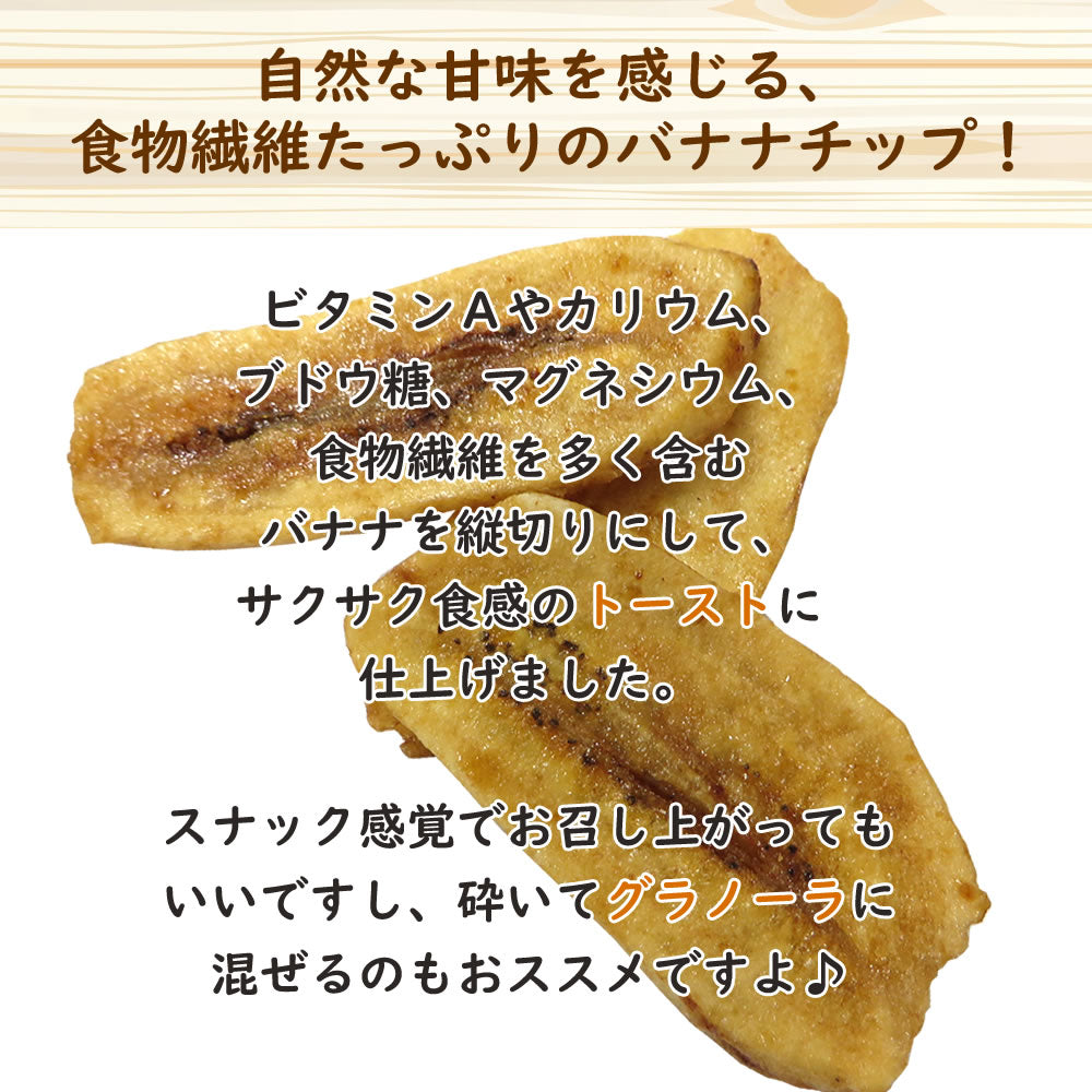 100g トーストバナナチップス  ドライフルーツ