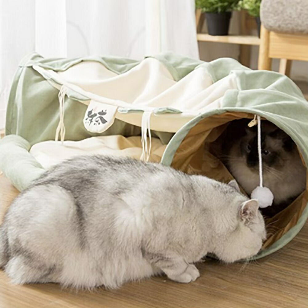 ペット 用 猫 ドーム 抹茶 ベッド トンネル 犬用 猫用  おしゃれ かわいい 可愛いデザイン ふかふか もふもふ 和風 洋風 遊び バースデーギフト お誕生日祝い 玄関 部屋 DIY デコレーション パーティー用 撮影道具