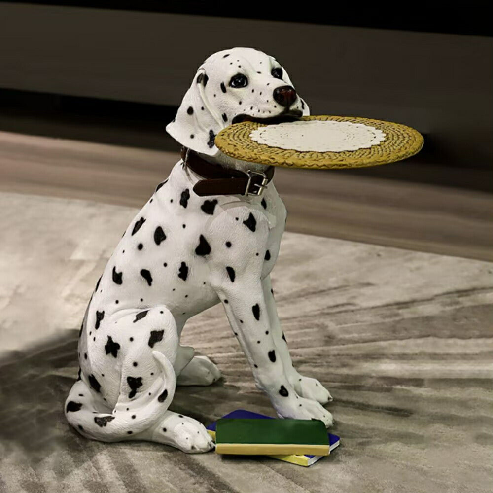 【人気商品】テーブル 置物 ダルメシアン 犬 サイドテーブル 高さ53cm インテリア テーブル テレワーク おしゃれ 在宅 パソコンデスク ベッド ノートPC台 ソファーテーブル ミニテーブル コーヒーテーブル ナイトテーブル ベッド ソファ