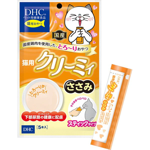 DHC ディーエイチシー クリーミィささみ 5本入り [キャットフード]　※