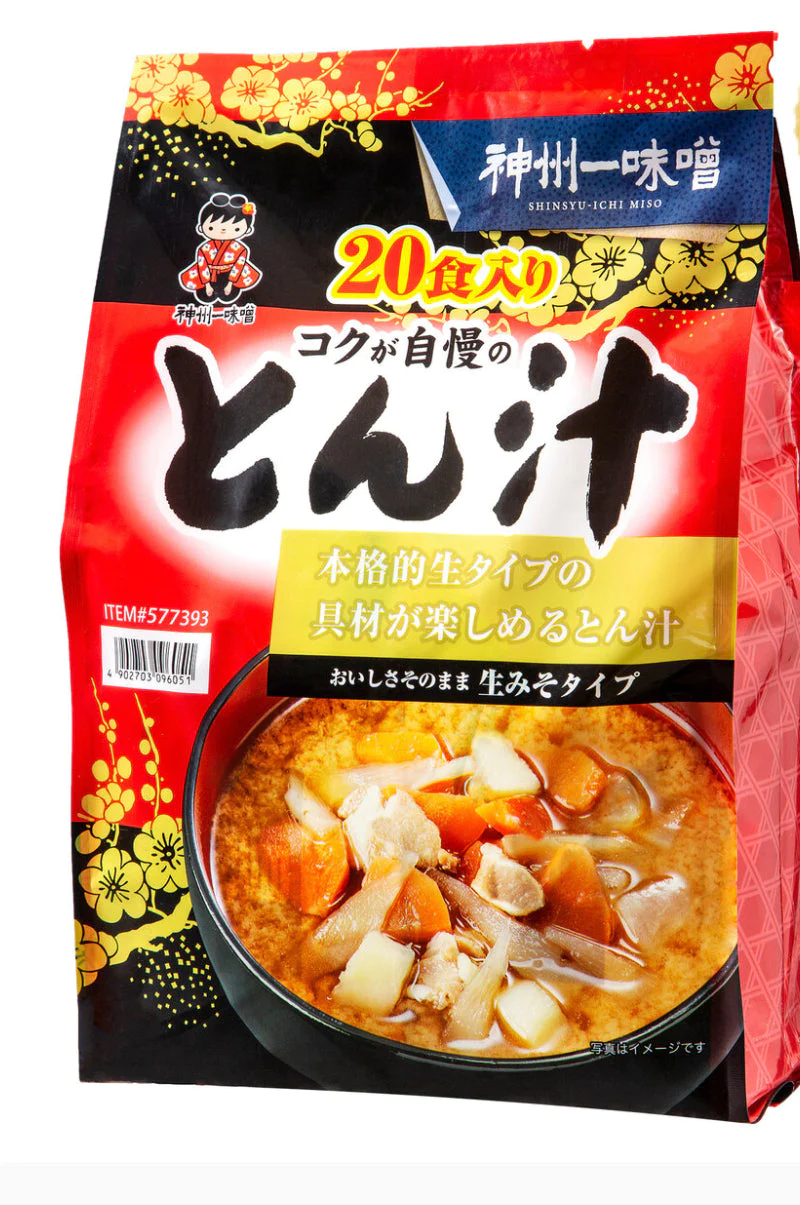 神州一味噌とん汁 10食 味噌とん汁 豚汁　生みそタイプ  宮坂醸造 神州一味噌