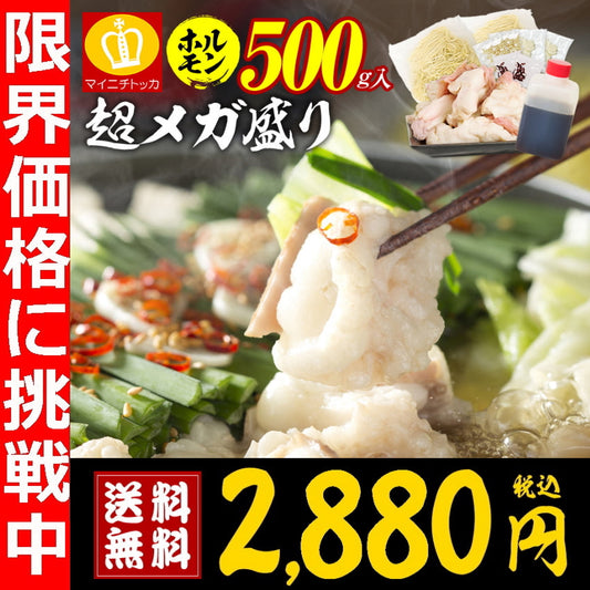 【最安値挑戦祭】2～3人前 超メガ博多もつ鍋