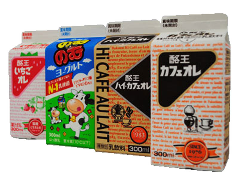【3人シェア買いでお得】酪王カフェオレ いちごオレ ハイ・カフェオレ のむのむヨーグルト 300ml 12本セット (各3本) (クール便)