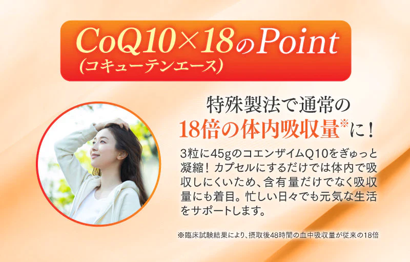 70%OFF【数量限定】CoQ10×18R【送料無料】【エコ得】