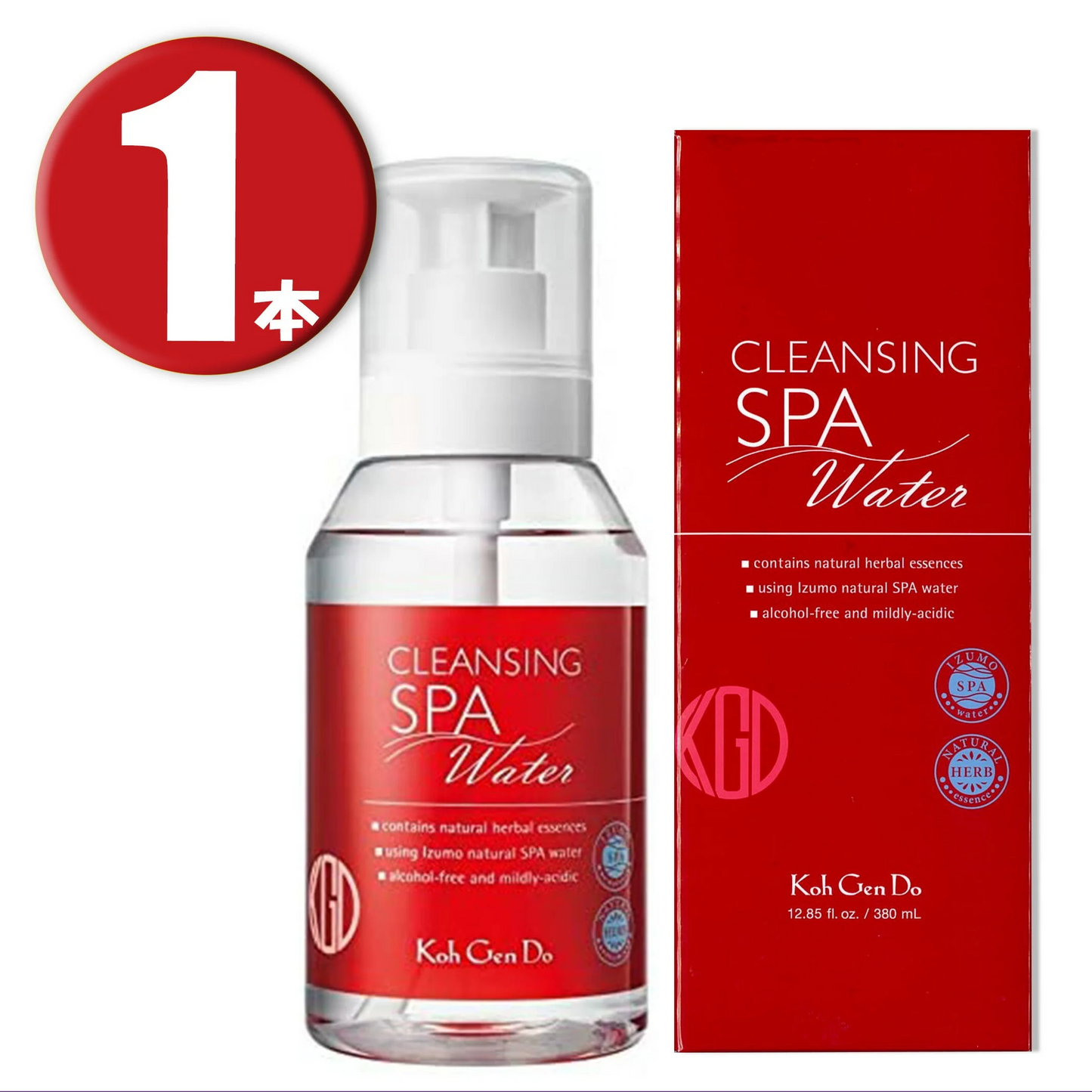 (1本) 江原道  クレンジングウォーター 本体 380mL コウゲンドウ Koh Gen Do 弱酸性 CLEANSING SPA Water