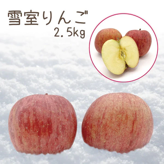 【数量限定送料無料】雪室りんご 雪中りんご 訳あり 青森りんご サンふじ 甘味が強い品種2.5kg（約12個～個体差により変動あり）　【6125】