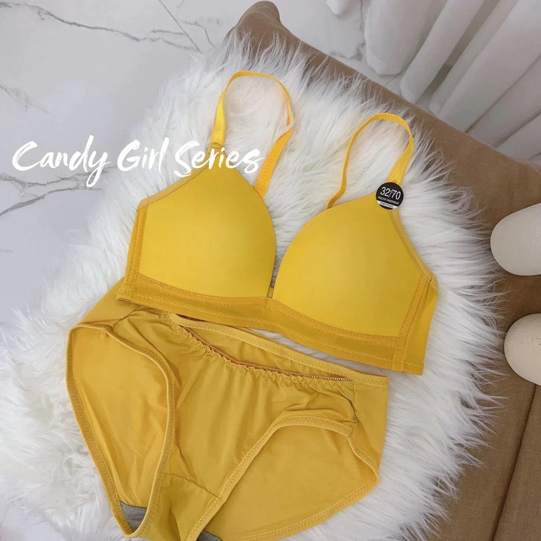 【50セット限定】［32/70AB ブラ&ショーツセット 2セット入］ 超盛れるブラジャー 下着 上下セット 可愛い ショーツ 刺繍レース ノンワイヤー痛くない自胸で谷間復活ナイトブラ 下着 セクシー ブラショーツセット ブラセール【ゲリラセール】