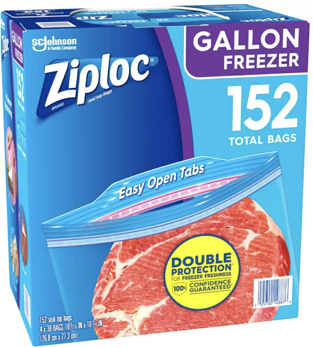 【送料無料】54・125【お試し2点セット：Ziploc】ジップロック 　フリーザーバック54枚　サンドイッチ用保存バック 125枚【セール品】】【コストコ通販】【送料無料：沖縄・一部地域、離島は対象外】